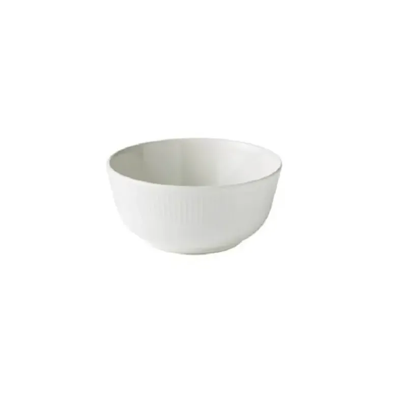 Aida Groovy hvid skål 14 cm