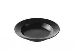 Aida Groovy tallerken sort dyb 22 cm
