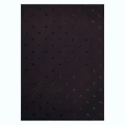 Badeforhæng med ringe sort 180x220 cm