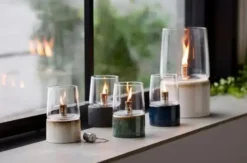 Bitz Gastro Olielampe creme H14 cm