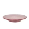 Bitz Lagkagefad på fod 30x5,5 cm pink