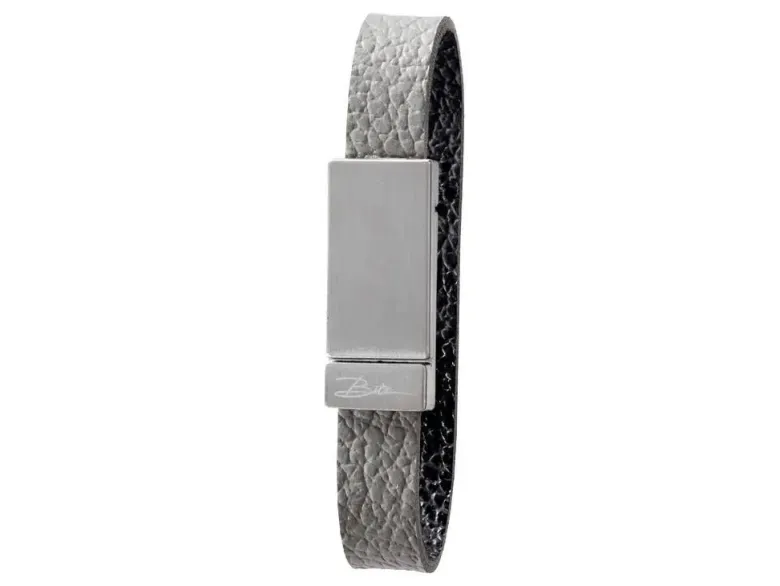 Bitz Servietringe 17 cm 4 stk grå/sort