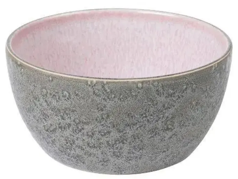 Bitz skål Ø14 cm grå/lys pink