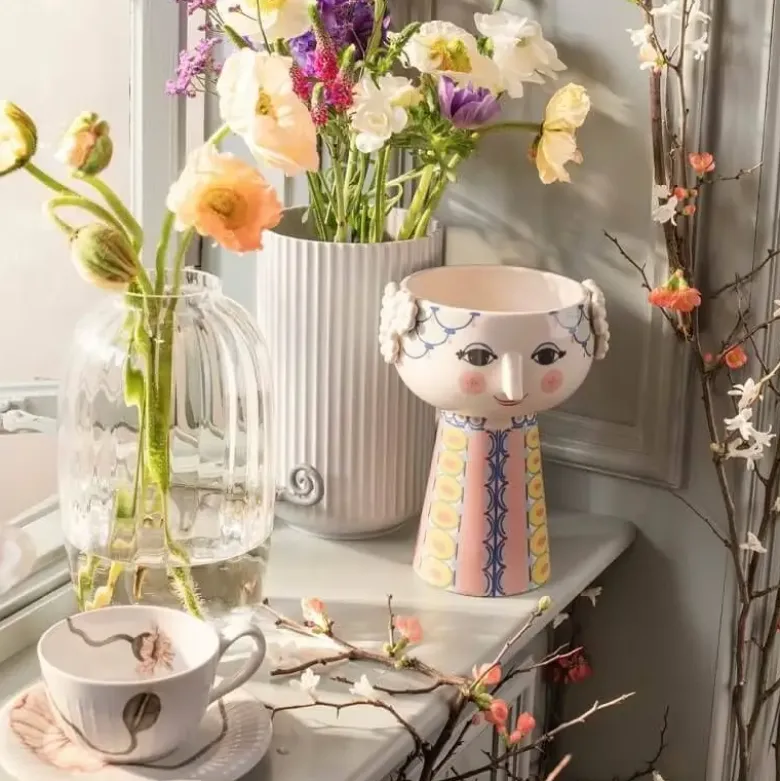 Bjørn Wiinblad Eva vase H23 cm pink