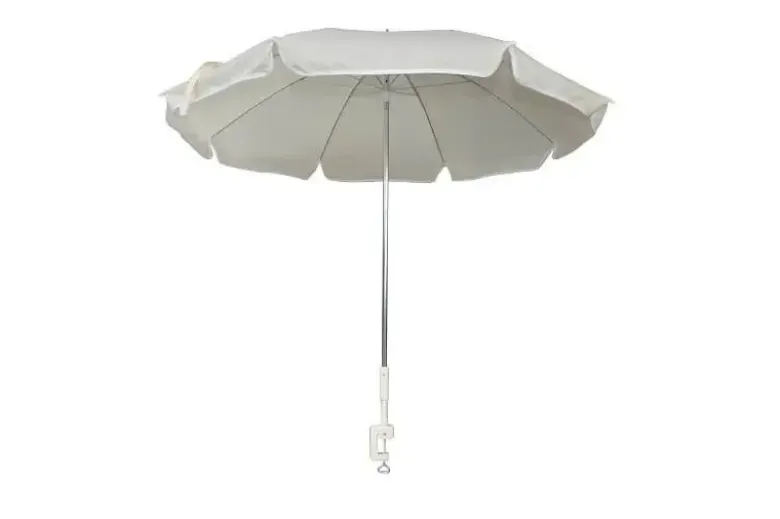 Bordparasol 115 cm natur