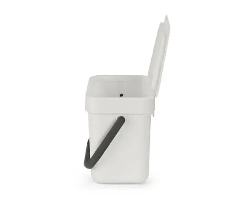 Brabantia Affaldsspand med låg sort.kon. 3 liter Lys grå