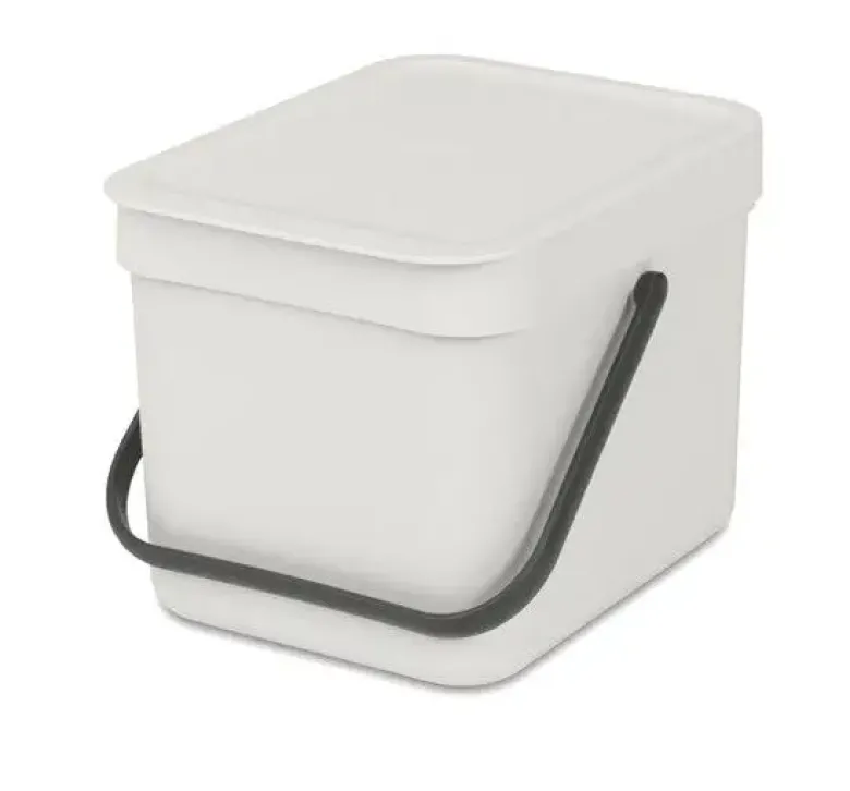 Brabantia Affaldsspand med låg 6L lys grå