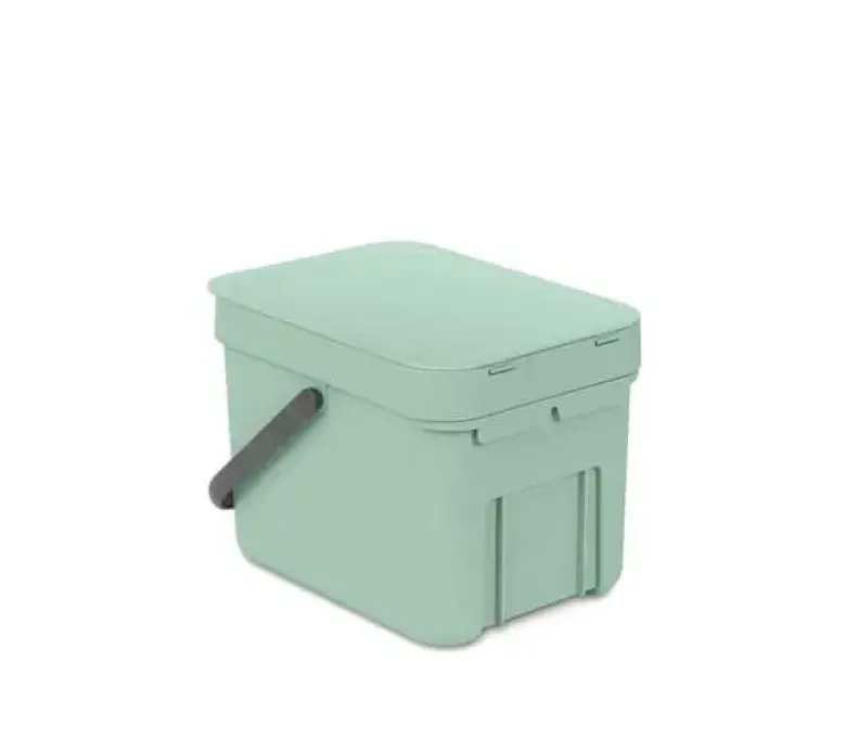 Brabantia Affaldsspand med låg sort.kon. 6L lys grøn