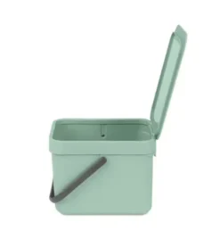 Brabantia Affaldsspand med låg sort.kon. 6L lys grøn