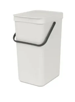 Brabantia Affaldsspand m/låg 16 liter lys grå