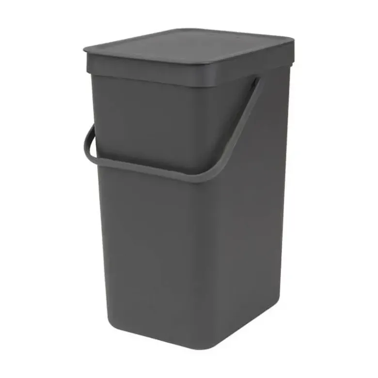 Brabantia Affaldsspand m. låg - 16 liter Grå