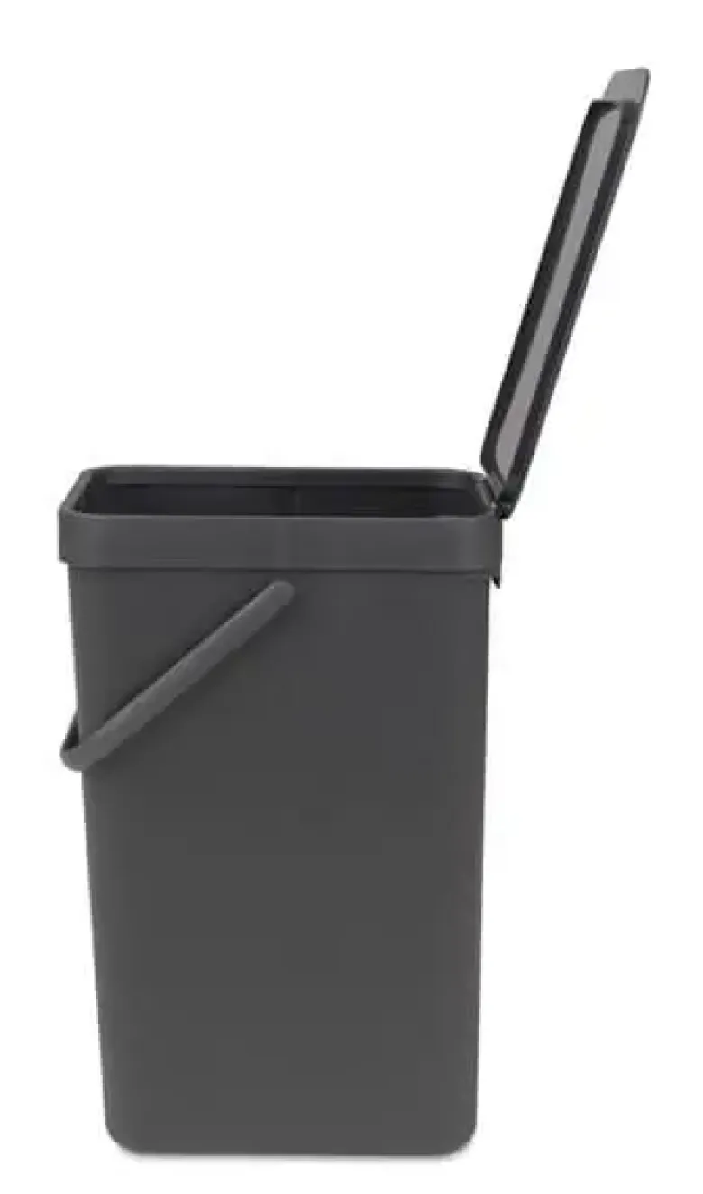 Brabantia Affaldsspand m. låg - 16 liter Grå