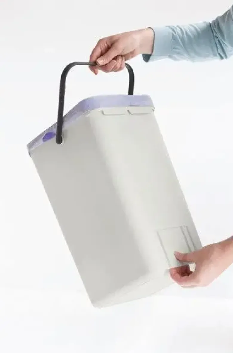 Brabantia Affaldsspand m. låg - 12 liter Lys grå