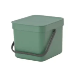 Brabantia Affaldsspand m. låg - 6 liter Grøn/Sort