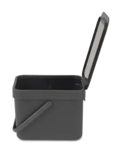 Brabantia Affaldsspand m. låg - 6 liter Grå