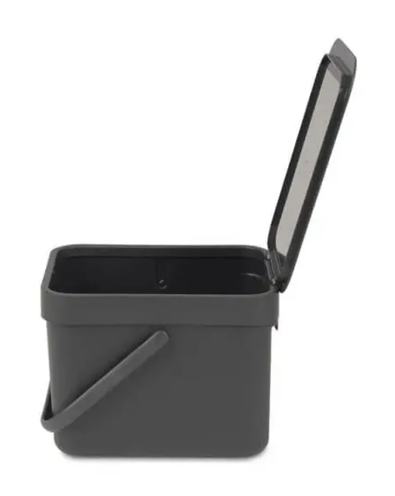 Brabantia Affaldsspand m. låg - 6 liter Grå
