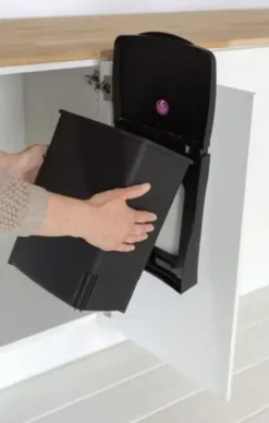 Brabantia Affaldsspand til låge m/låg sort 10L