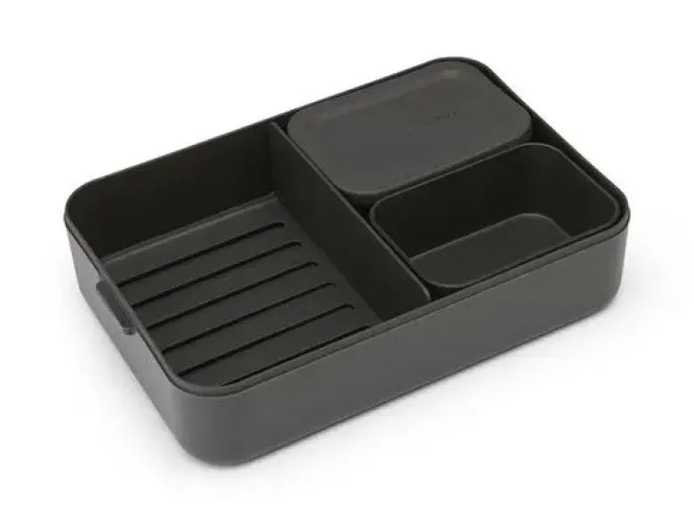 Brabantia Make & Take Madkasse Bento rumopdelt, stor, Grå