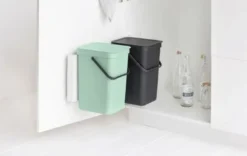 Brabantia Sort & Go indbygningsmodul grey/jade green 2 x 16 liter