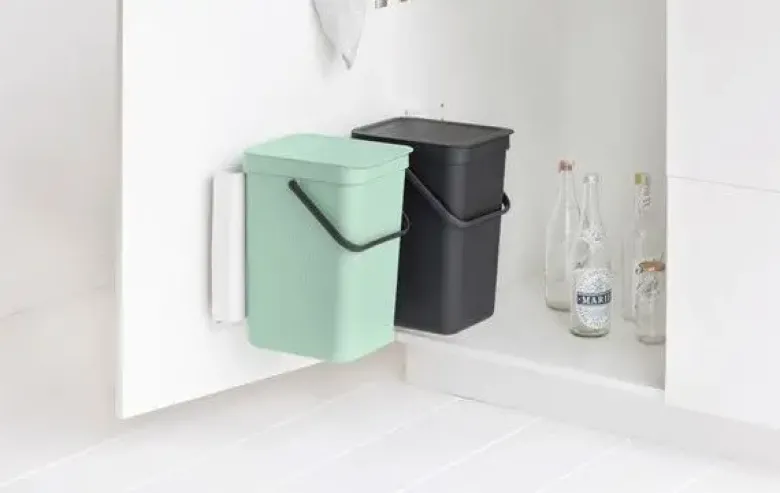 Brabantia Sort & Go indbygningsmodul grey/jade green 2 x 16 liter