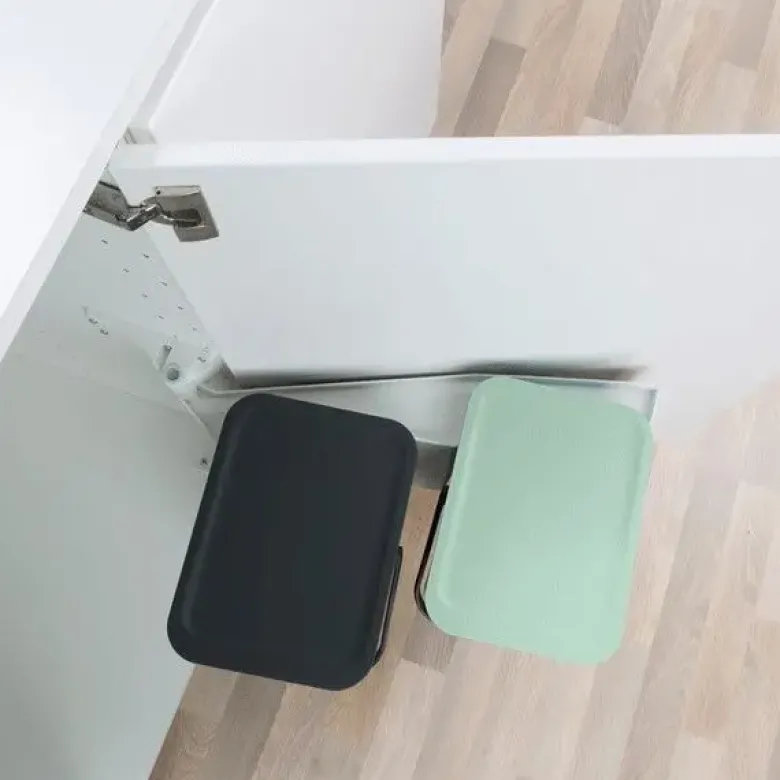 Brabantia Sort & Go indbygningsmodul grey/jade green 2 x 16 liter