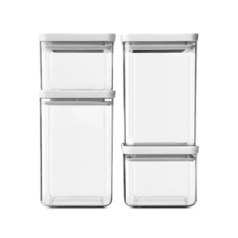 Brabantia Tasty opbevaringssæt stabelbar 4-pak