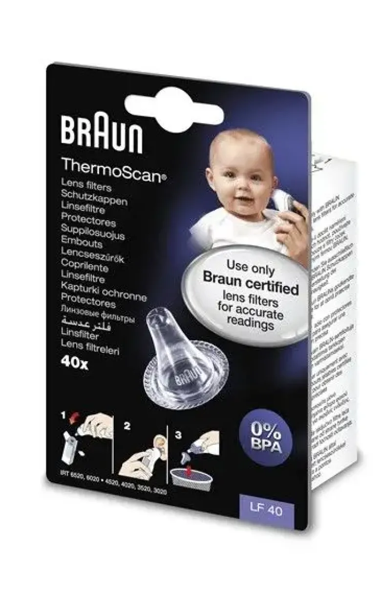 Braun Linsefilter til øretermometer(40 stk)