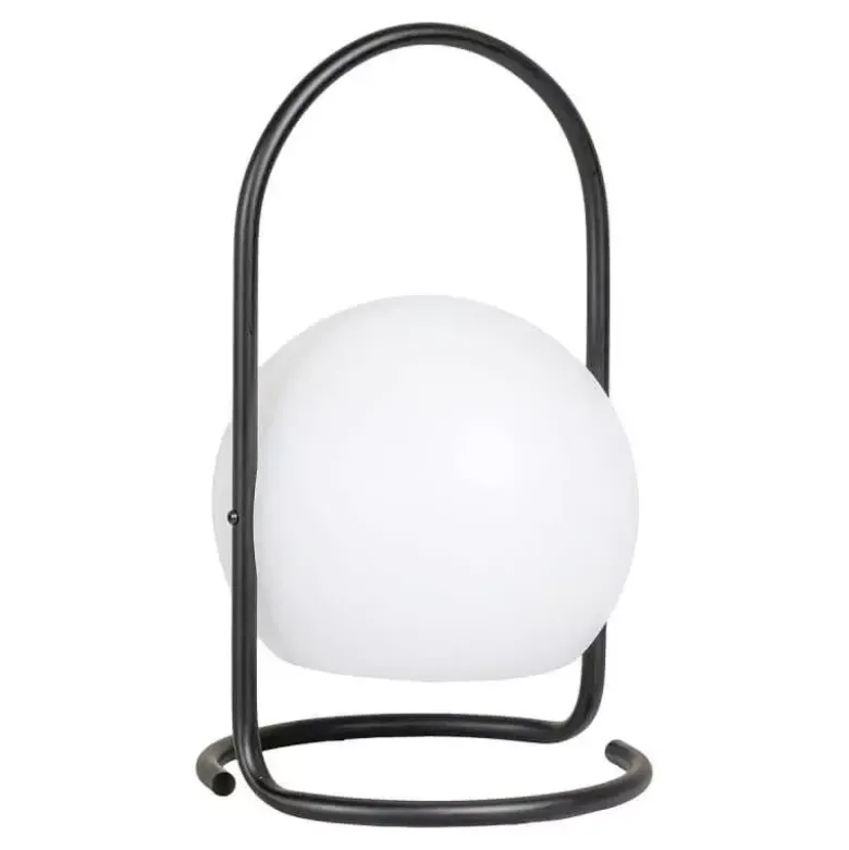 Cliff LED Bordlampe hvid/sort Genopladelig
