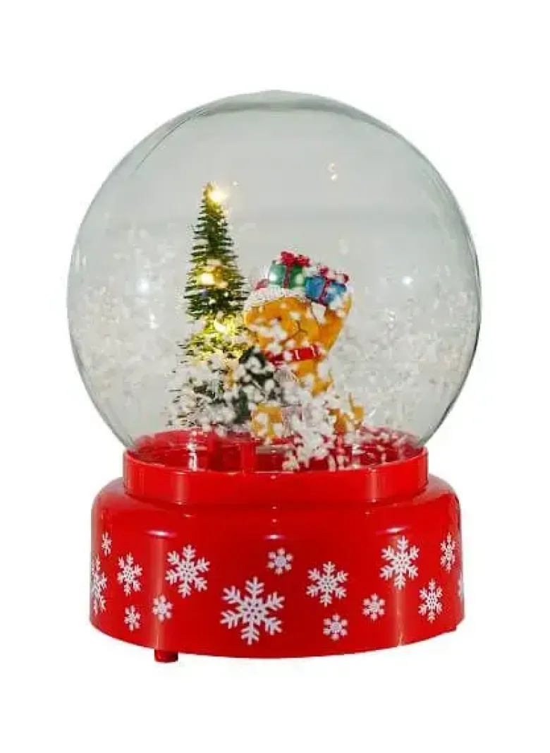 Condor Snekugle med bamse og sne 13x18 cm