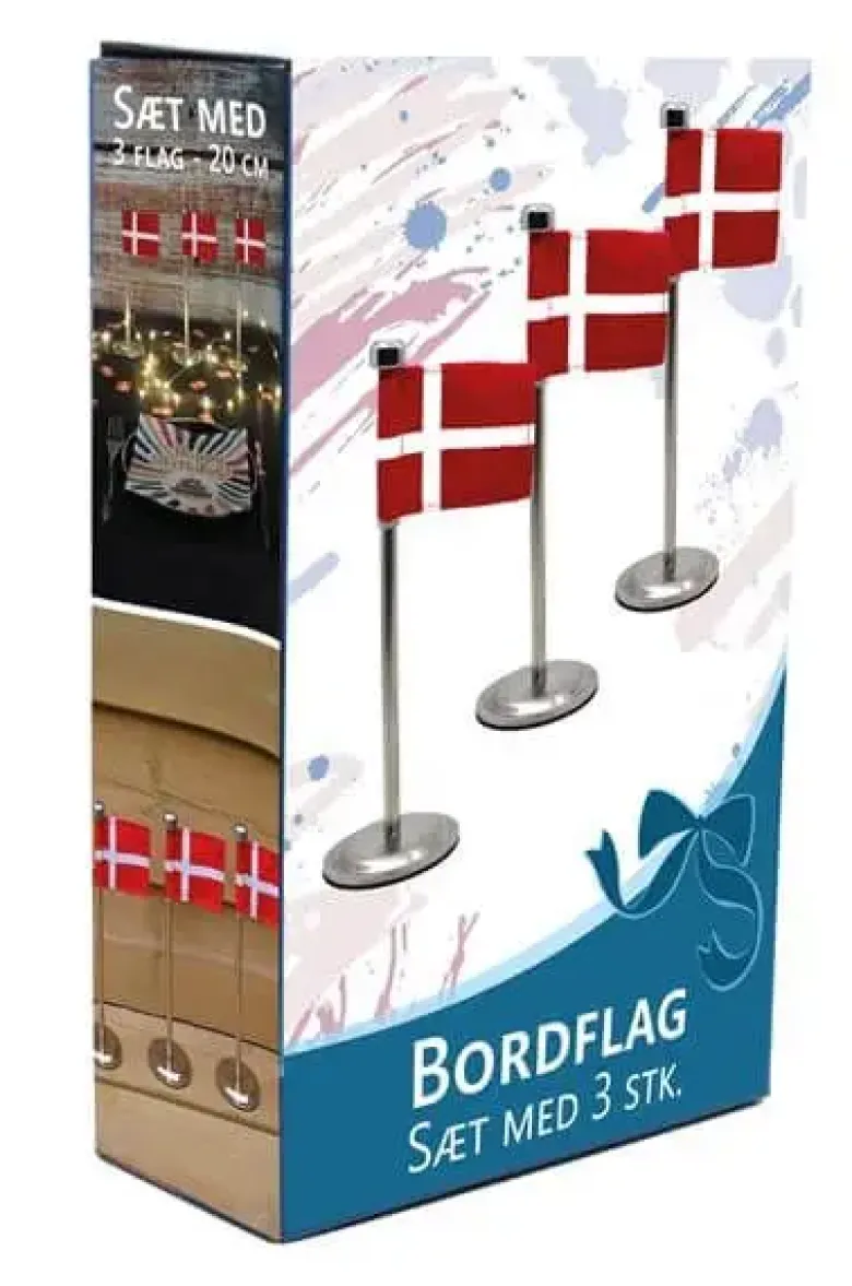 Conzept Bordflag 3-pak H20 cm