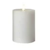 Conzept Electric bloklys 3D flamme Ø7,5x10 cm hvid