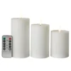 Conzept Electric LED bloklys 3D flamme 3-pak Hvid