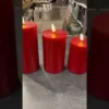 Conzept Electric LED bloklys 3D flamme 3-pak rød