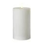 Conzept Electric LED bloklys 3D flamme H12,5 cm hvid