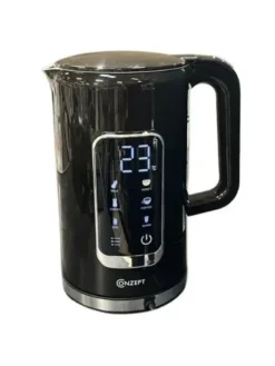 Conzept El-kedel sort dobbeltvægget 1,7 L 2200W med digitalt display