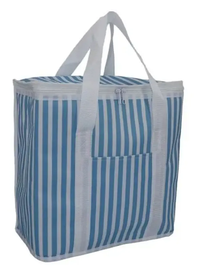 Conzept Køletaske blå striber H34 cm.