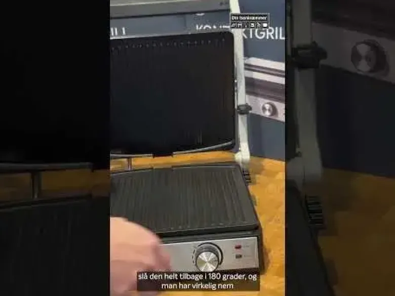 Conzept kontaktgrill 29x24,6 cm 2000 W med termostatknap