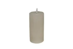 Conzept LED Bloklys 3D flamme opladelig chip 7,5x15 cm