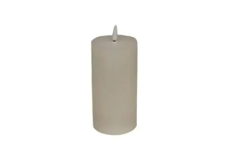 Conzept LED Bloklys 3D flamme opladelig chip 7,5x15 cm