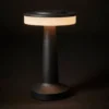 Conzept opladelig bordlampe med touch sort