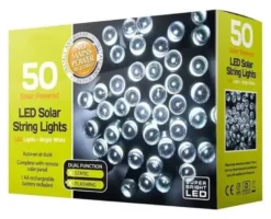 Conzept solcelle lyskæde 50xLED varmhvid