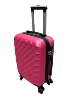 Conzept Travel kabinekuffert 20" pyramide mønster Pink