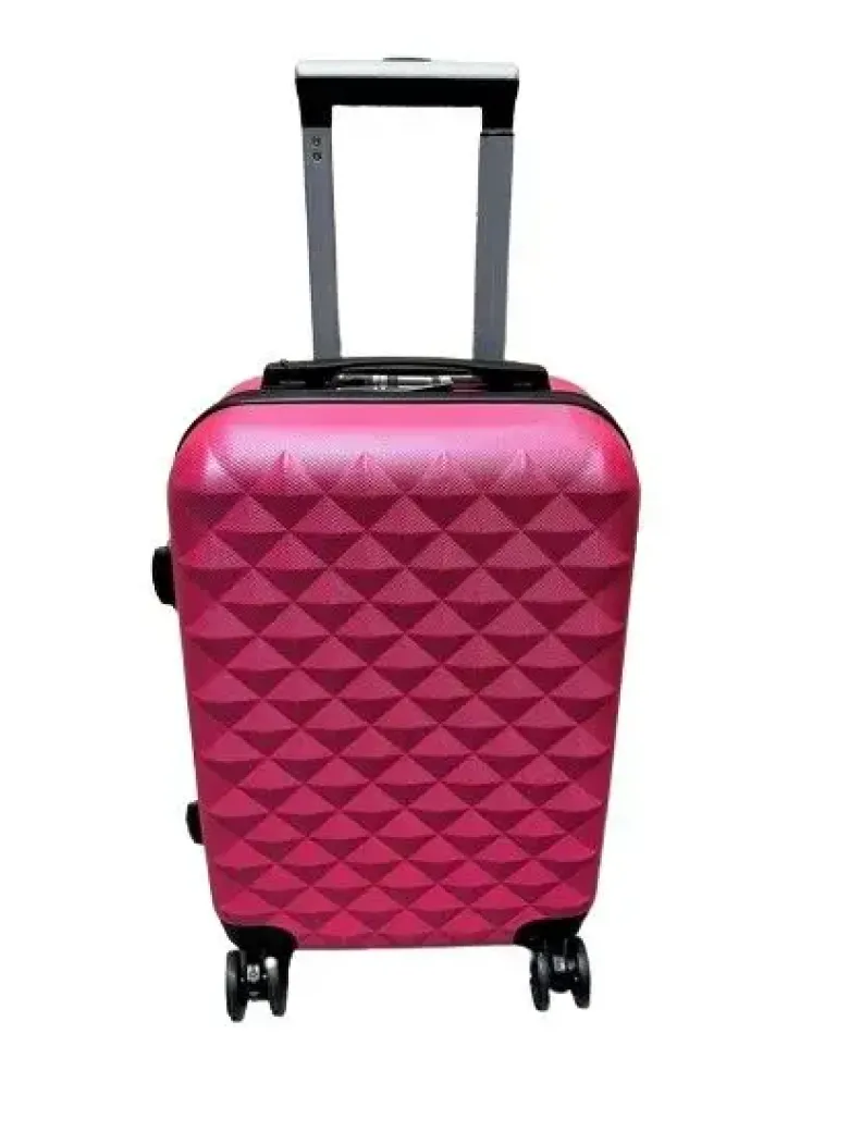 Conzept Travel kabinekuffert 20" pyramide mønster Pink