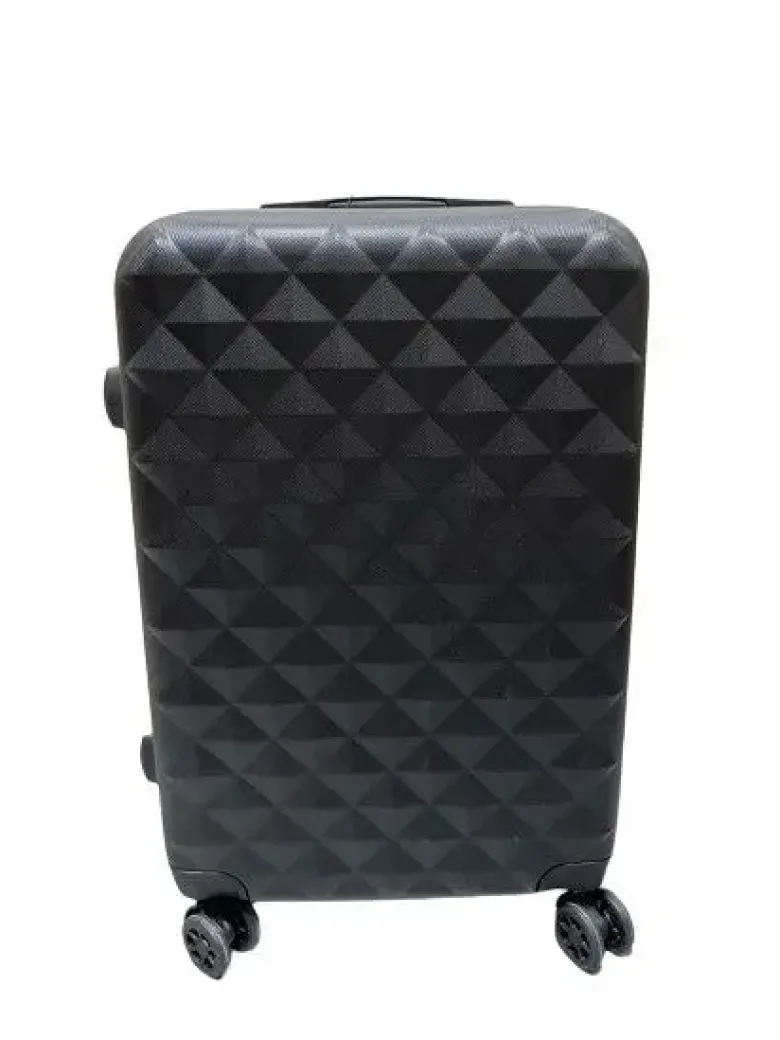 Conzept Travel kuffert 28" pyramide mønster stor sort