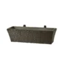 Da'Core Altankasse i sort polyratan 60x20x19 cm