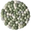 Da'core Bordskåner uld Ø20 cm multi grøn