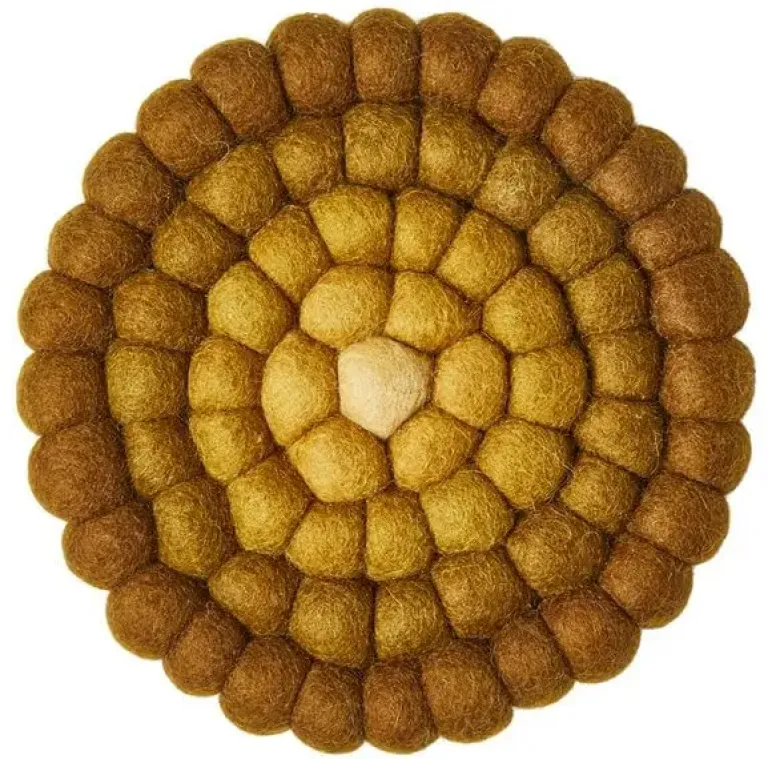 Da'core Bordskåner uld Ø20 cm oliven