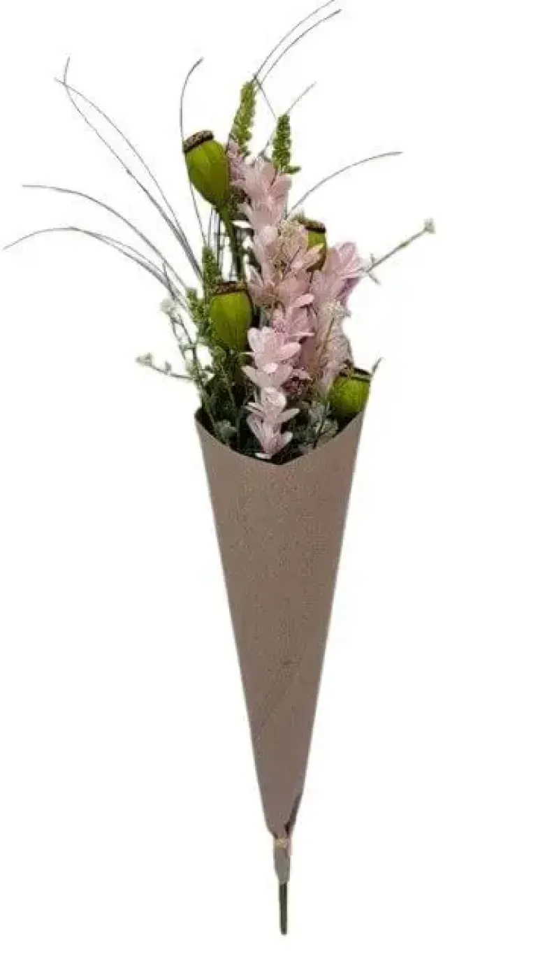 Da'core Buket med valmuekapsler 56 cm rosa/grøn