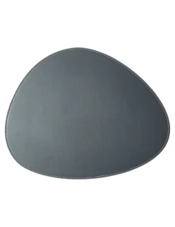 Da'Core Curve Dækkeserviet i kunstigt læder lys grå 33x41 cm