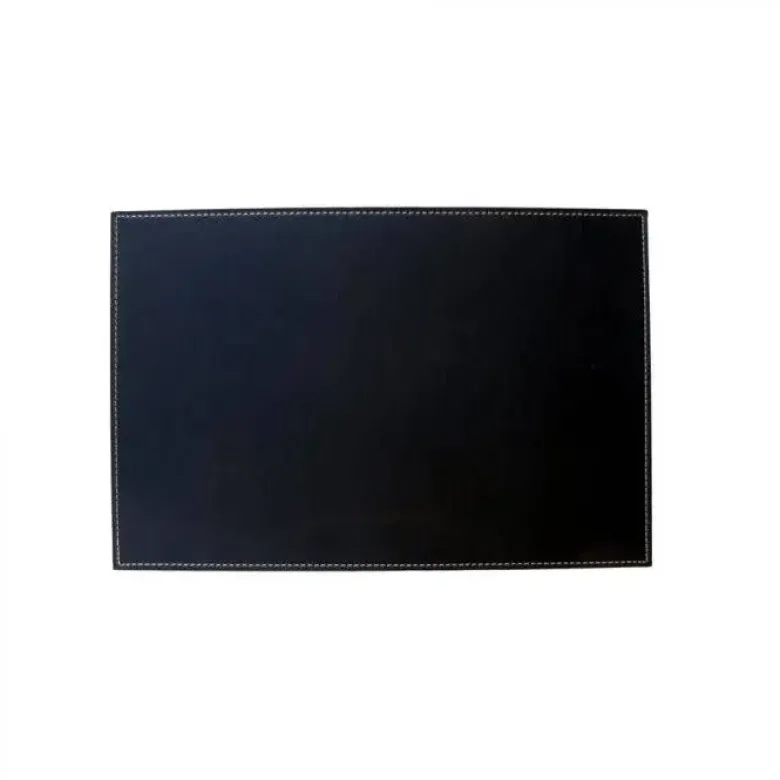 Da'Core Dækkeserviet i kunstigt læder Sort 30x45 cm